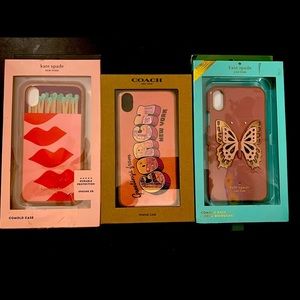 Kate Spade & Coach IPhone XR case bundle